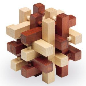 Rompecabezas madera Cube