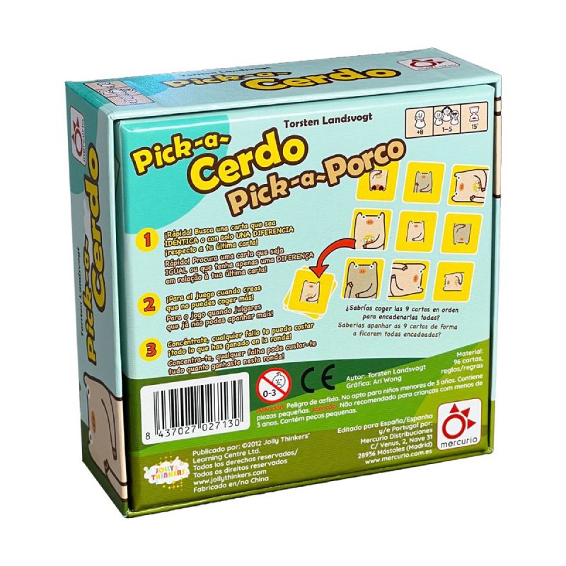 Pick a Cerdo Juego de cartas