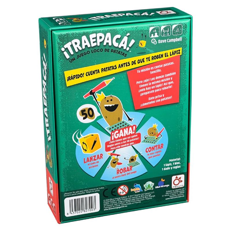 ¡Traepacá! Juego de mesa