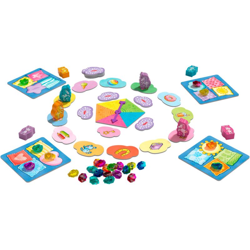 Unicornio Destello: Colección de juegos - Juego de mesa HABA